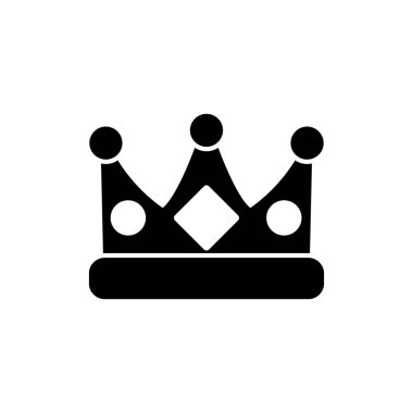 taç simgesi tasarımı, oyun kültürü sembolü ve premium vektörü