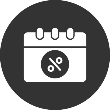 Takvim simgesi, basit biçimdeki eşsiz vektör illüstrasyon simgesi