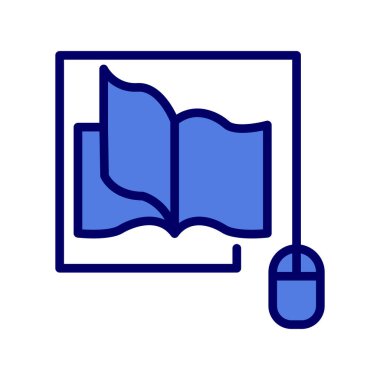 Kitap simgesi, modern vektör illüstrasyon tasarımı