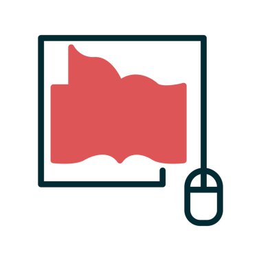 Kitap simgesi, modern vektör illüstrasyon tasarımı