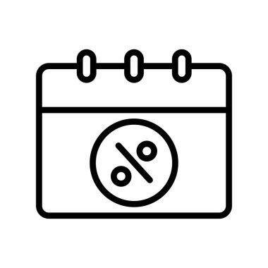 Takvim simgesi, basit biçimdeki eşsiz vektör illüstrasyon simgesi