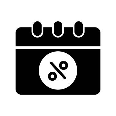 Takvim simgesi, basit biçimdeki eşsiz vektör illüstrasyon simgesi