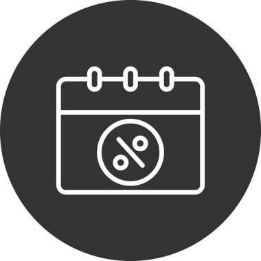 Takvim simgesi, basit biçimdeki eşsiz vektör illüstrasyon simgesi