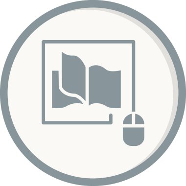 Kitap simgesi, modern vektör illüstrasyon tasarımı