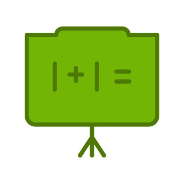 Tahta, simge, vektör illüstrasyonu