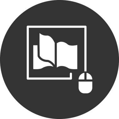 Kitap simgesi, modern vektör illüstrasyon tasarımı