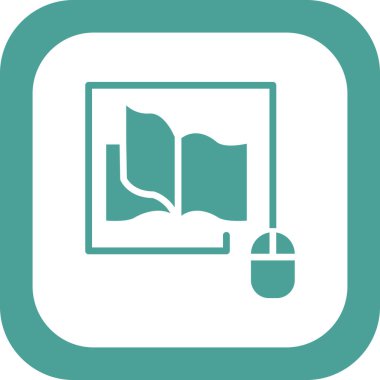 Kitap simgesi, modern vektör illüstrasyon tasarımı