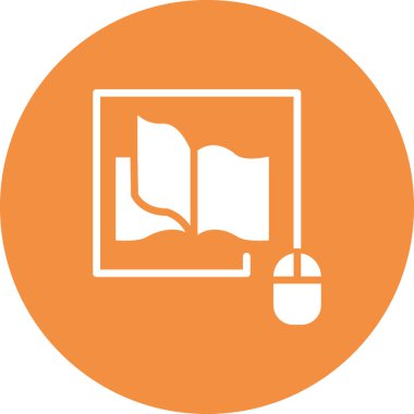 Kitap simgesi, modern vektör illüstrasyon tasarımı