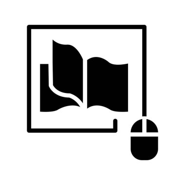 Kitap simgesi, modern vektör illüstrasyon tasarımı