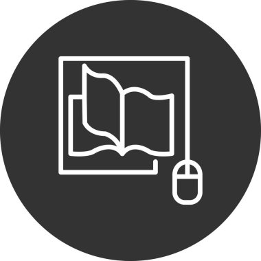 Kitap simgesi, modern vektör illüstrasyon tasarımı