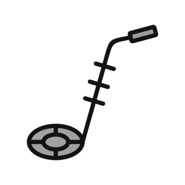 Bomba dedektörü. Web simgesi basit illüstrasyon