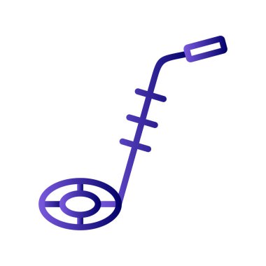 Bomba dedektörü. Web simgesi basit illüstrasyon