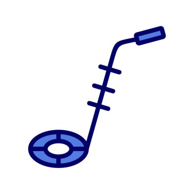 Bomba dedektörü. Web simgesi basit illüstrasyon