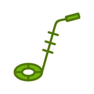 Bomba dedektörü. Web simgesi basit illüstrasyon