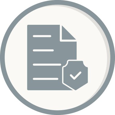 belge simgesi, vektör çizimi 