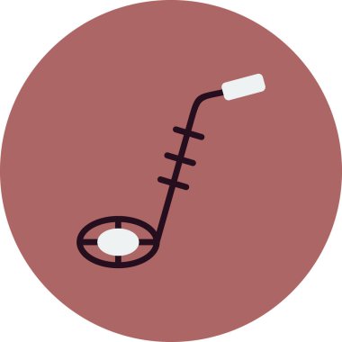 Bomba dedektörü. Web simgesi basit illüstrasyon