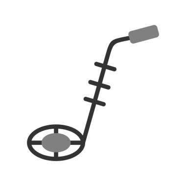 Bomba dedektörü. Web simgesi basit illüstrasyon