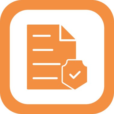 belge simgesi, vektör çizimi 