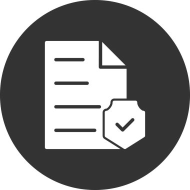 belge simgesi, vektör çizimi 