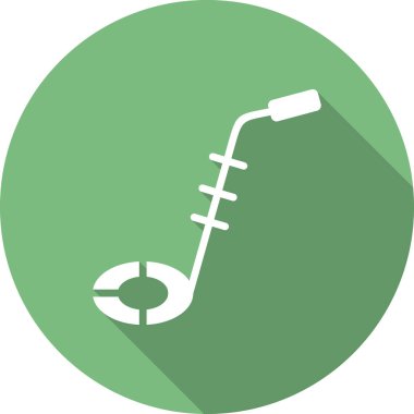 Bomba dedektörü. Web simgesi basit illüstrasyon