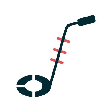 Bomba dedektörü. Web simgesi basit illüstrasyon