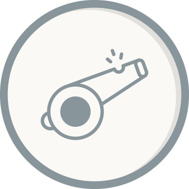 ıslık simgesi vektör illüstrasyonu