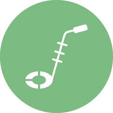 Bomba dedektörü. Web simgesi basit illüstrasyon