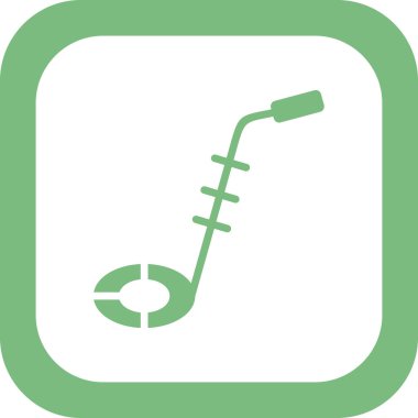 Bomba dedektörü. Web simgesi basit illüstrasyon