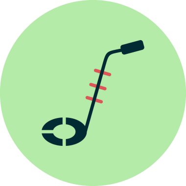 Bomba dedektörü. Web simgesi basit illüstrasyon