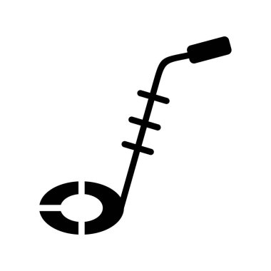 Bomba dedektörü. Web simgesi basit illüstrasyon