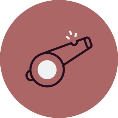 ıslık simgesi vektör illüstrasyonu