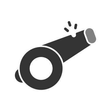 ıslık simgesi vektör illüstrasyonu