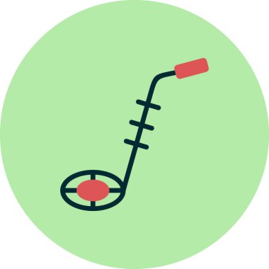 Bomba dedektörü. Web simgesi basit illüstrasyon