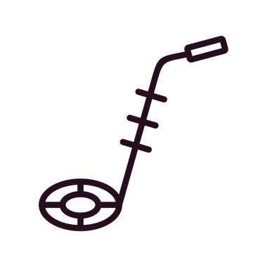 Bomba dedektörü. Web simgesi basit illüstrasyon