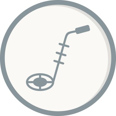 Bomba dedektörü. Web simgesi basit illüstrasyon