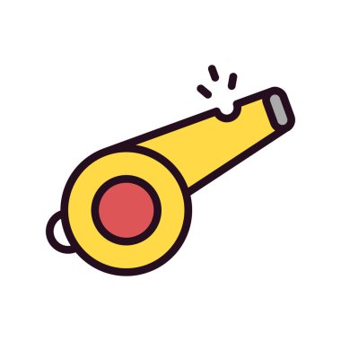 ıslık simgesi vektör illüstrasyonu