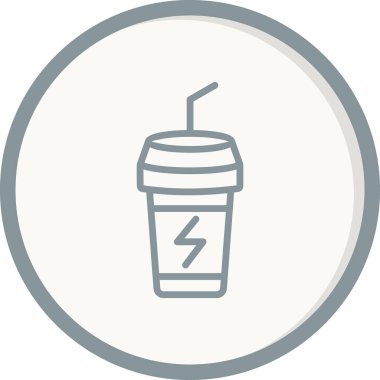 içecek simgesi, vektör illüstrasyonu 