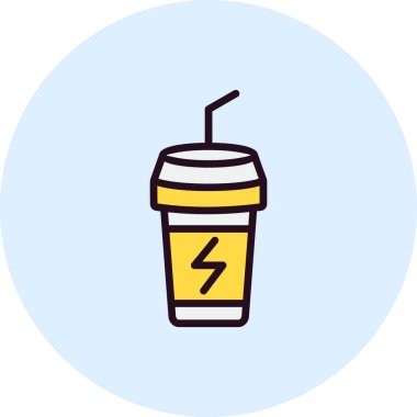 içecek simgesi, vektör illüstrasyonu 