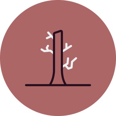 ağaç ağ simgesi, vektör illüstrasyonu