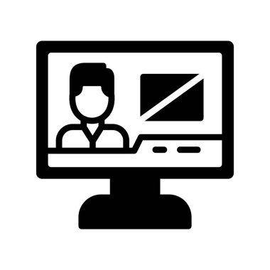 Flaş Haber simgesi, vektör illüstrasyonu 