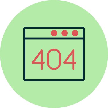 Tarayıcı Hatası 404, web vektör illüstrasyonu