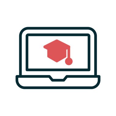 Öğrenme simgesi, vektör illüstrasyonu 