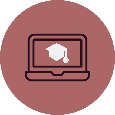 Öğrenme simgesi, vektör illüstrasyonu 