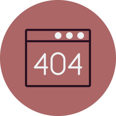 Tarayıcı Hatası 404, web vektör illüstrasyonu