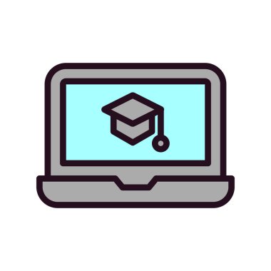 Öğrenme simgesi, vektör illüstrasyonu 