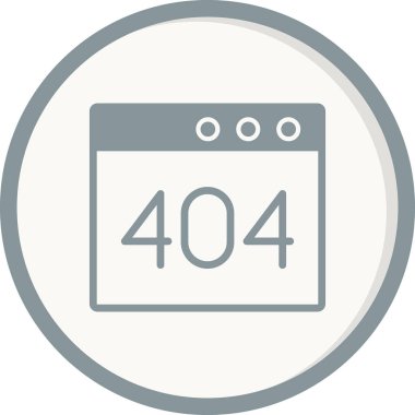 Tarayıcı Hatası 404, web vektör illüstrasyonu