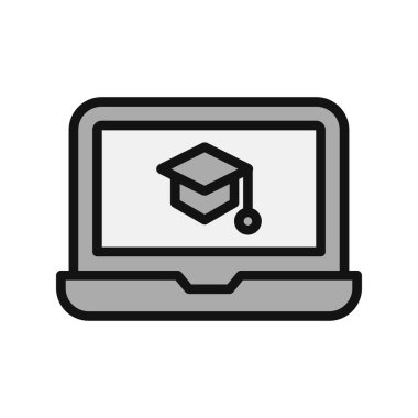 Öğrenme simgesi, vektör illüstrasyonu 