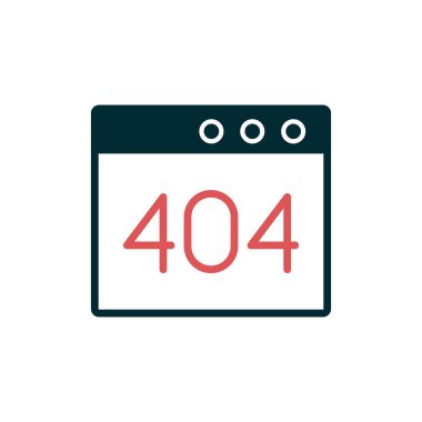 Tarayıcı Hatası 404, web vektör illüstrasyonu