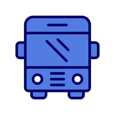 bus basit simge çizimi tasarımı