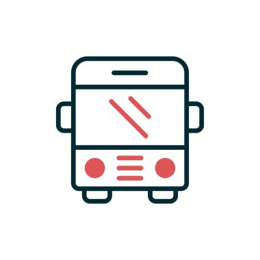bus simple icon illustration design